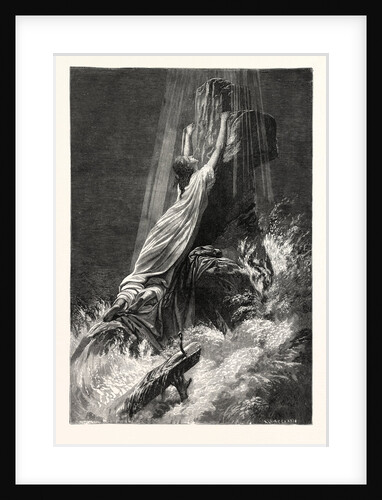 Saved and Lost. Religious Print. by Anonymous