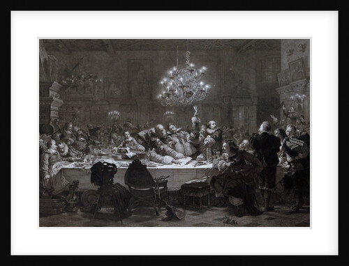 In 1634 Wallenstein Convoked Around Fifty Officers in Pilsen by Anonymous