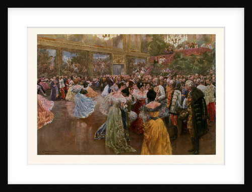 The Emperor Franz Josef at the Ball in the Redoutensaale of the Hofburg in Vienna by Anonymous