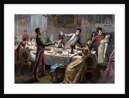 The Head of Ferdinand Von Schill. Head Floating behind Glass by Anonymous