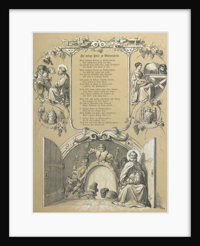 Saint Peter, Wallporzheim, 19th Century Lithography by Anonymous