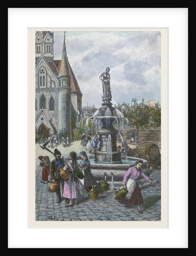 Water Fountain in Szeged Hungary by Anonymous