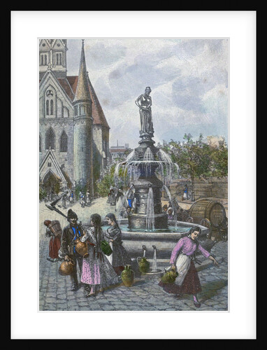 Water Fountain in Szeged Hungary by Anonymous