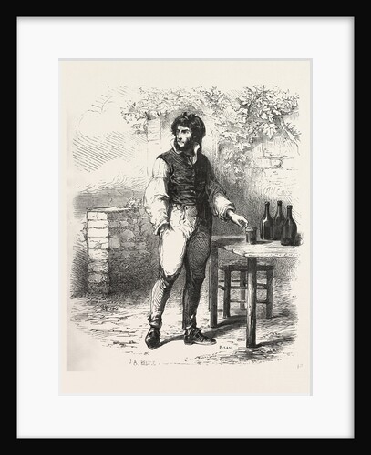 A Glass of Wine in the Garden by Anonymous