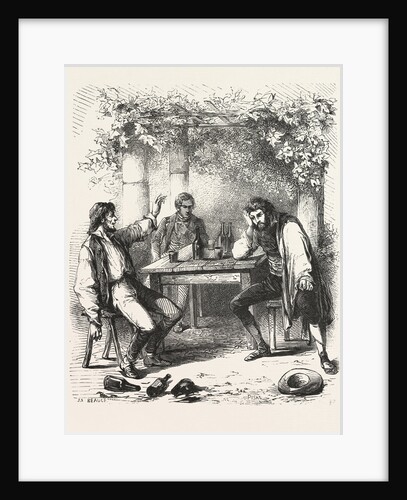 A Glass of Wine in the Garden by Anonymous