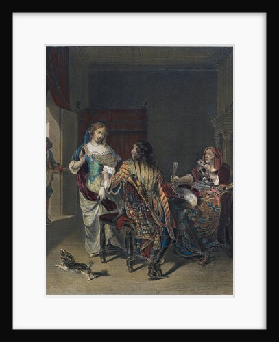 The Rejected Proposal. Wine Glass by Anonymous