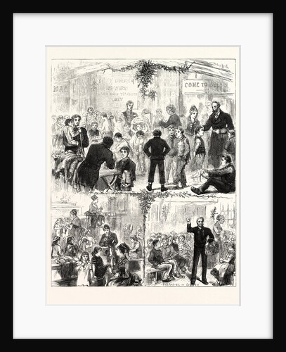 Christmas Day at the Golden Lane Mission: Clothing and Feeding the Ragged Children, 1876 by Anonymous