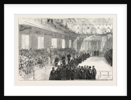 Conferring Degrees in the Senate House, Cambridge: Presenting the Wooden Spoon by Anonymous