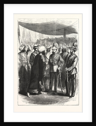 The Prince of Wales at Calcutta, Kolkata; Reception of Native Princes, India, West Bengal by Anonymous