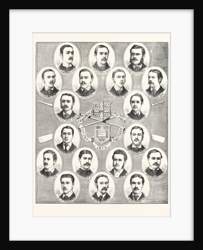 The Oxford and Cambridge Boat Race, 1876.: Portraits of the Crews by Anonymous