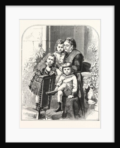 Princess Mary, Prince Francis, Prince Adolphus, the Duchess of Teck, Princess Mary of Cambridge and Children by Anonymous