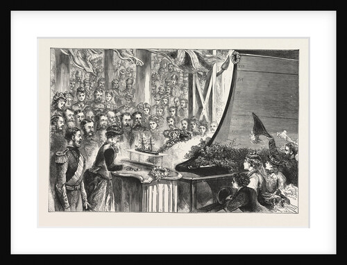 The Princess Louise at Portsmouth, Christening of the Inflexible by Anonymous
