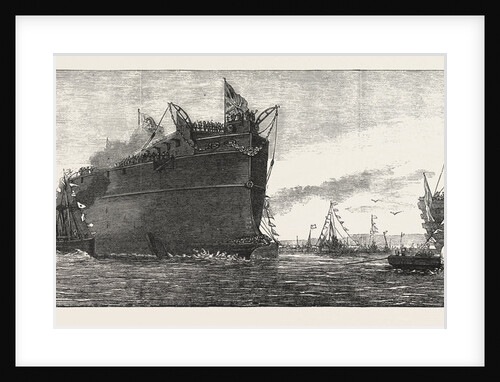 The Inflexible Being Towed to Her Moorings by Anonymous