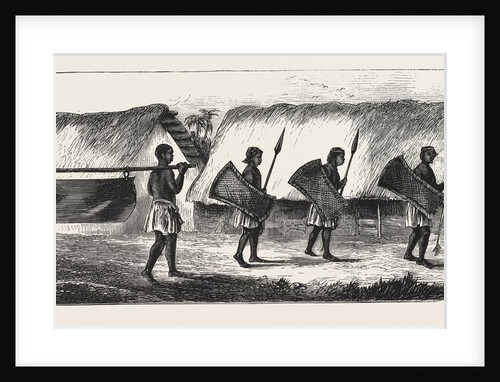 Lieutenant Cameron in Central Africa, Karimbu (Chief Near Kwakasongo) and His Train by Anonymous