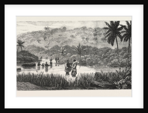 Lieutenant Cameron in Central Africa, Crossing the Lukoji by Anonymous