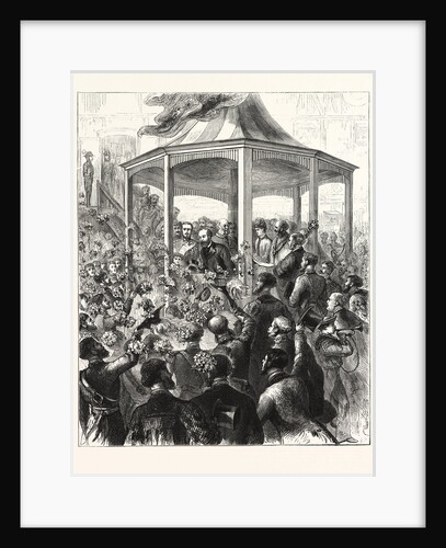 The Reception at the Pavilion, Portsmouth Dockyard, a Floral Display by Anonymous