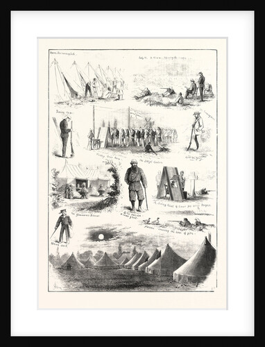 Life Under Canvas, Sketches at the Volunteer Camp at Wimbledon by Anonymous