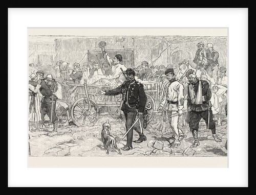 The Turco Servian War, a Convoy of Wounded Soldiers Arriving at Belgrade by Anonymous