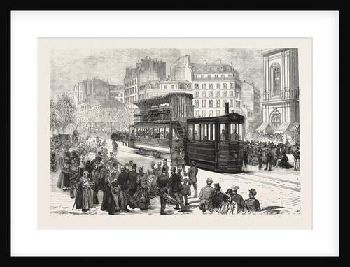 New Engine for Propelling Tramway Cars, Now in Use in Paris, Between Mont Parnasse and the Bridge of Austerlitz, France by Anonymous