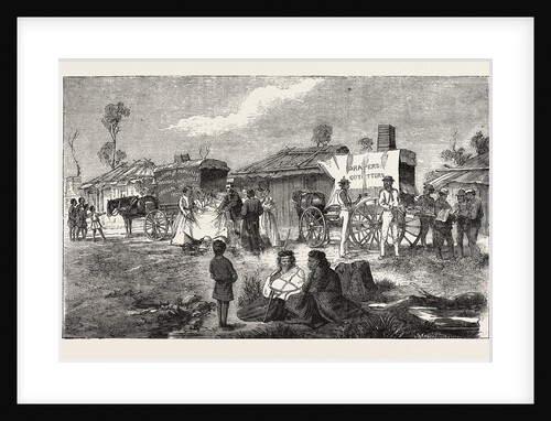 Hawkers at an Aboriginal Station, Australia, Georgetown, South Australia by Anonymous