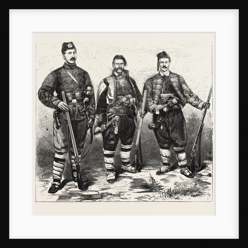 The War, Two Members of the Young Bulgarian on the Right by Anonymous