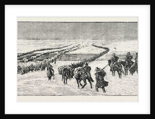 The Sioux War: The Powder River Expedition Crossing the Platte River, United States by Anonymous