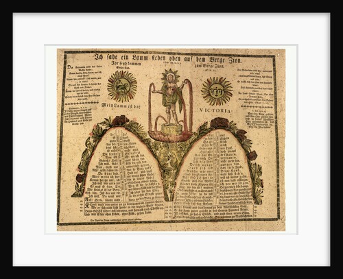 Pennsylvania German Fraktur Labeled with Verse from Revelations 14:1 by Anonymous