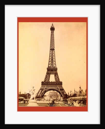Eiffel Tower, Looking Toward Trocadéro Palace, Paris Exposition, 1889 by Anonymous