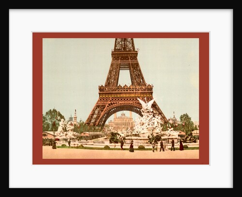 Eiffel Tower and Fountain, Exposition Universal, 1900, Paris, France, Between Ca. 1890 and Ca. 1900 by Anonymous