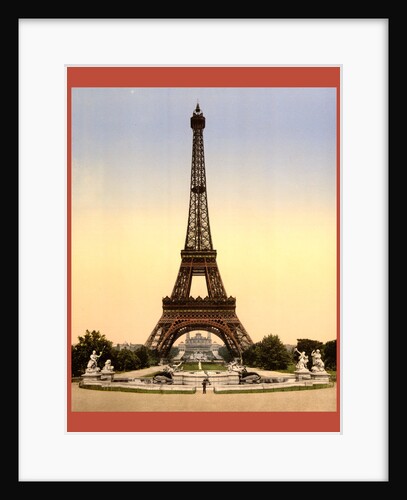 Eiffel Tower, Full-View Looking Toward the Trocadero, Exposition Universal, 1900, Paris, France, Between Ca. 1890 and Ca. 1900 by Anonymous