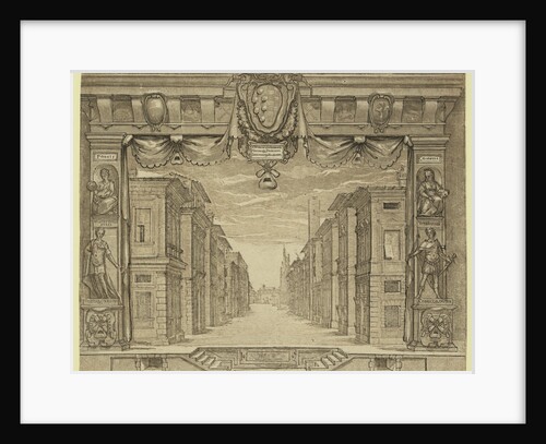 Stage Design for L'Ortensio, 1589, Bolsi, Girolamo by Anonymous