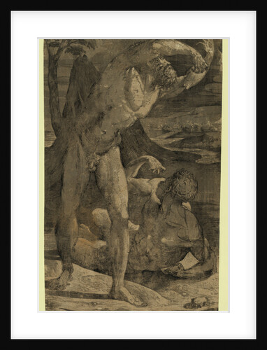 Two Nude Men: One Standing, One Reclining by Anonymous