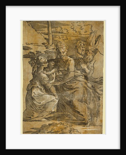 The Holy Family with St. Margaret and a Bishop by Anonymous