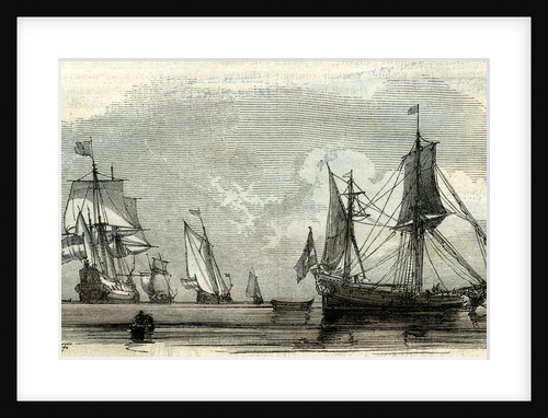 Ocean Ships UK 17th Century by Anonymous