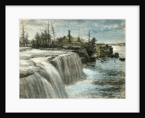 Ottawa Falls Canada 1873 by Anonymous