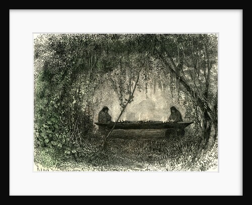 Canoe Fabrication 1869 Peru by Anonymous