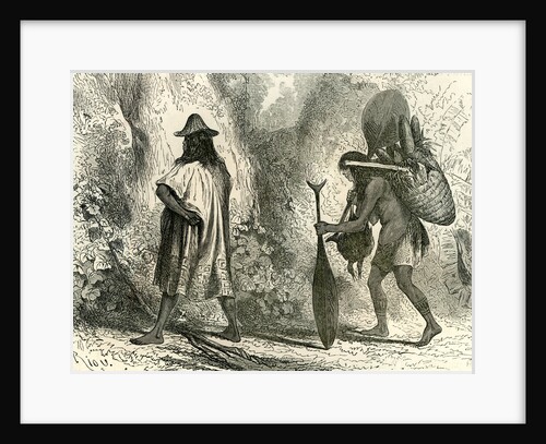 Conibos Man and Woman 1869 Peru by Anonymous