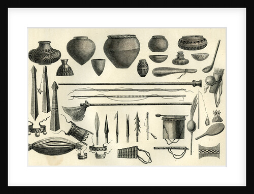 Objects of the Chontaquiros Indians 1869 Peru by Anonymous