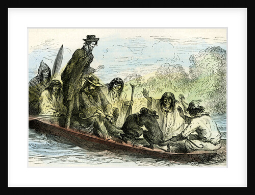Canoe Fight 1869 Peru by Anonymous