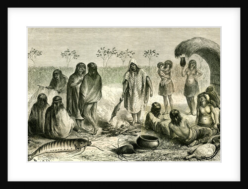 Beach of River Quillabamba 1869 Santa-Ana Peru by Anonymous