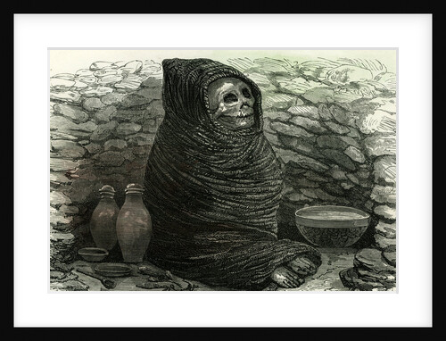 Mummy of an Aymara Indian 1869 Peru by Anonymous