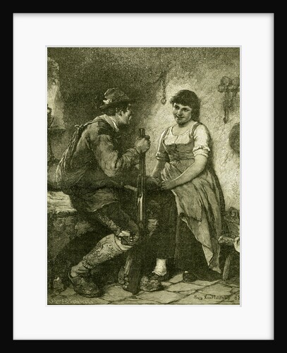 Hunter Girl Austria 1891 by Anonymous