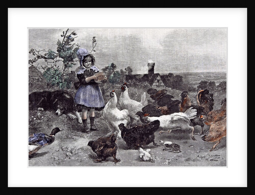 A Morning Call Chicken A.W. Strutt Child 1891 by Anonymous