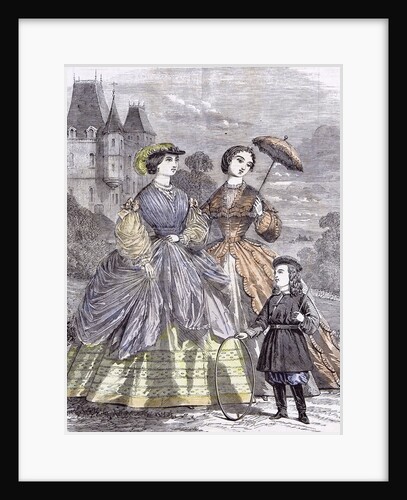 The Paris Fashions for June Child 1860 by Anonymous