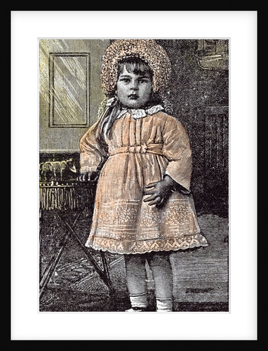 Girl in St Michael's Orphanage Sevenoaks Kent Britain 1892 by Anonymous