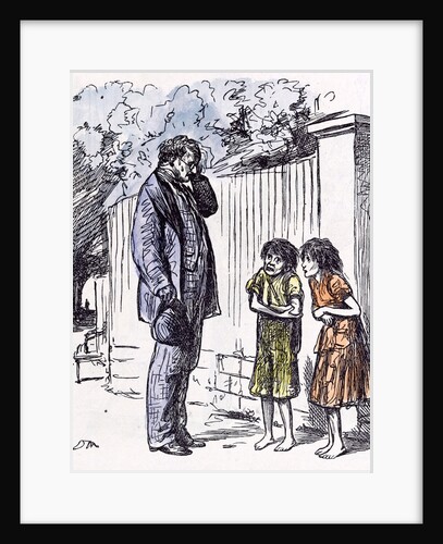 Begging Children 1873 by Anonymous
