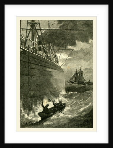 Taking the Pilot on board off New York, 1891 by Anonymous