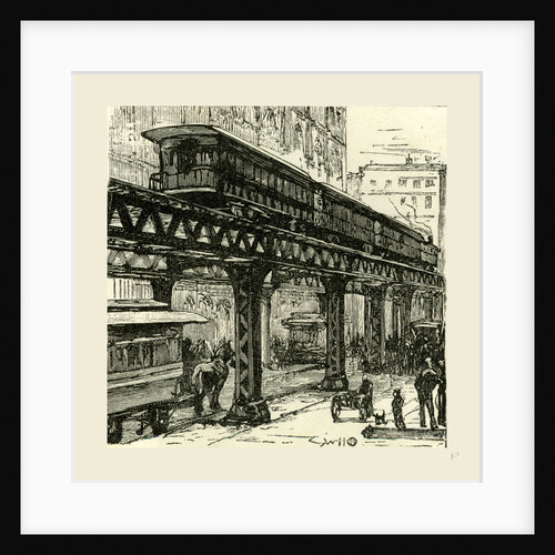 New York and Brooklyn, The elevated Railway, 1891 by Anonymous