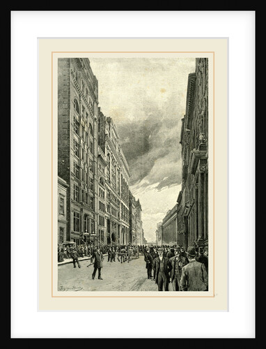 New York, Wall Street, 1891 by Anonymous