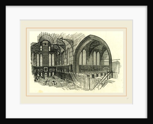 New York, Columbia College, Interior of the Library, 1891 by Anonymous
